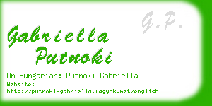 gabriella putnoki business card